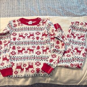 Hanna Andersson Red and White Nordic Pajama Set